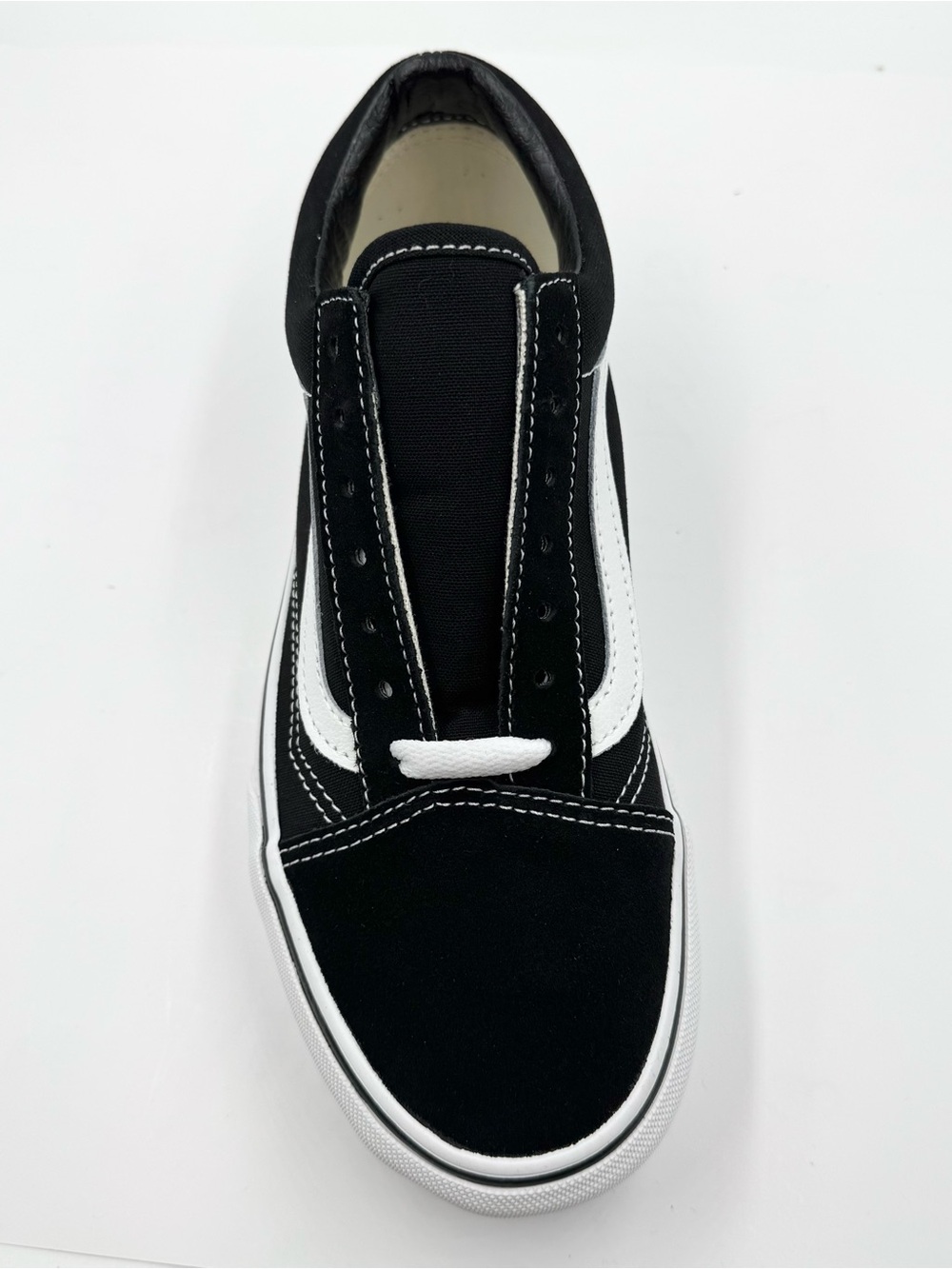 Vans Old Skool Platform Sneakers, Black/White, NEW